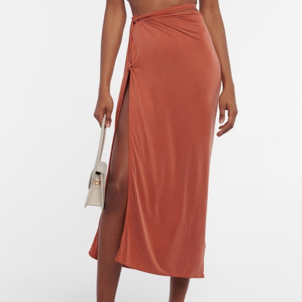 Jacquemus Rust Midi Skirt
